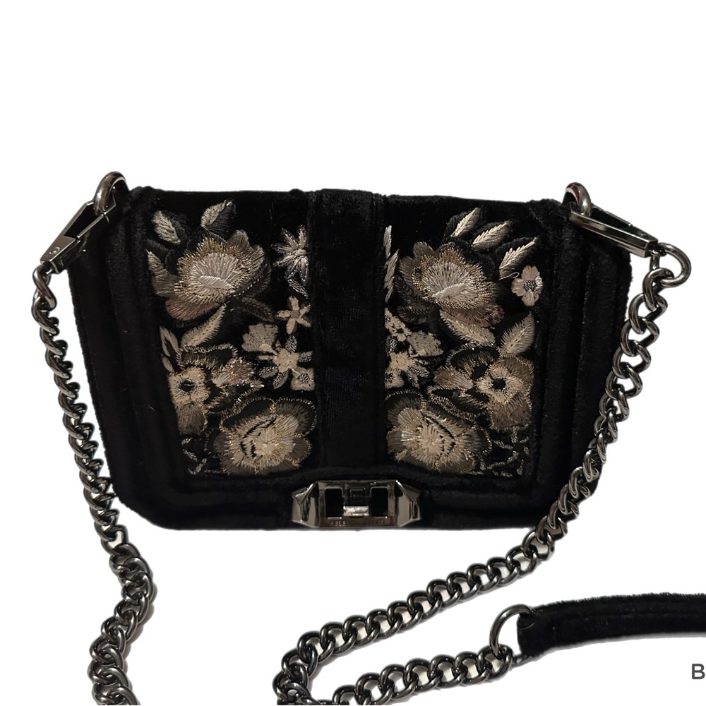 Rebecca Minkoff‎ Embroidered Velvet Crossbody